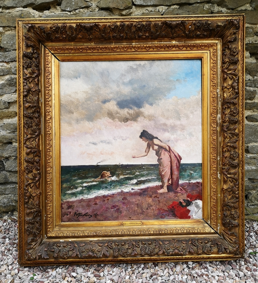 Peintre Impressionnistes Et Page De Garde Et Cahier Alfred Stevens 1823-1906 Pré-Impressionniste. - Antiquités Christiaens