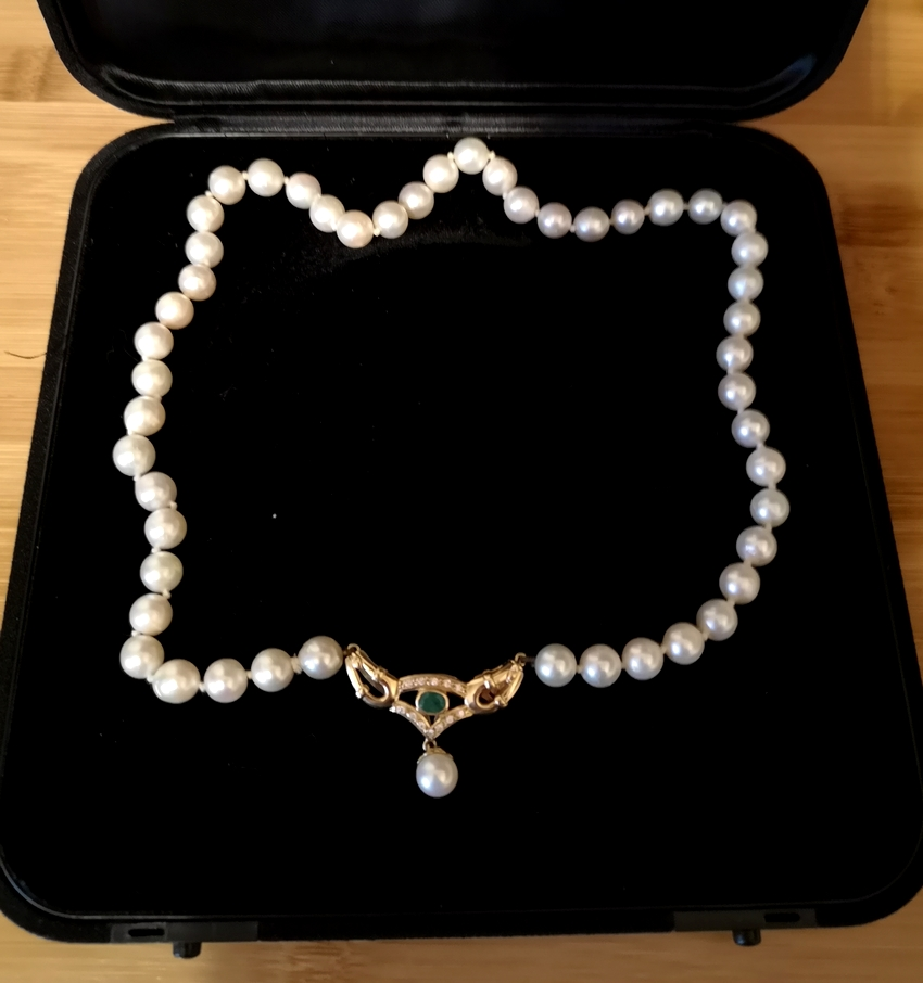 Collier De Perles De Culture Graduées - Fermoir En Or 18 Carats - Réf. 606001 - Occasion Très Bon État